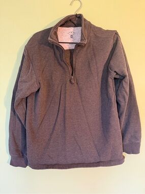Men's Half-Zip Pullover Sweater - Gray